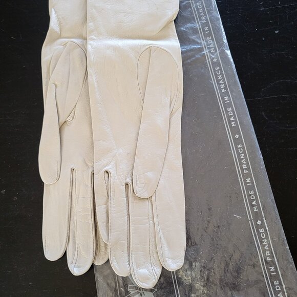 Vintage Roger Fare Leather Gloves Never Worn Size 6 1/2 - Picture 5 of 6